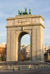Naklejka premium Trumphal Arch of Madrid