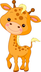 Obraz premium Fun zoo. Giraffe