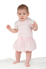 little girl isolated