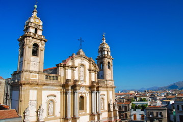 Fototapeta na wymiar Kościół San Domenico, Palermo, Włochy