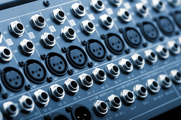 Sound mixer back panel