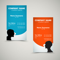 Vector Set of modern business card templates