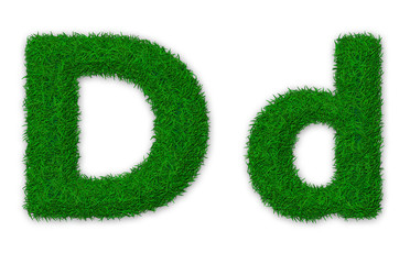 Grassy letter D