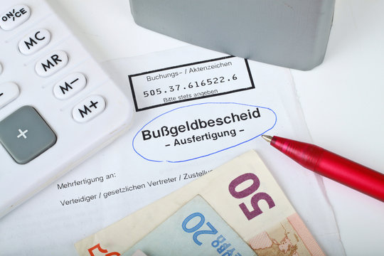 Bu&szlig;geldbescheid