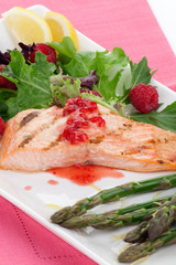 Grilled Raspberry Salmon