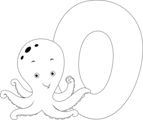 Coloring Page Octopus