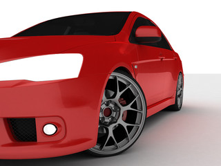 Red Prototype car