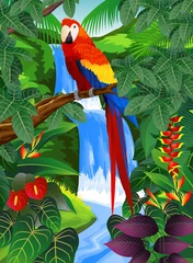 Möbelaufkleber Tropischer Vogel © matamu