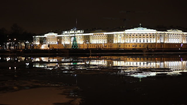 The Building of Senate and Synod in St Petersburg (Russia)