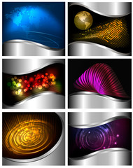Big set of abstract business backgrounds.