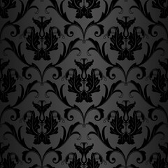 seamless black wallpaper pattern