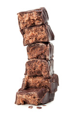 slide with chocolate candy