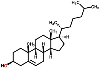 Cholesterol structural formula