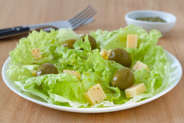 salad olives with cheese