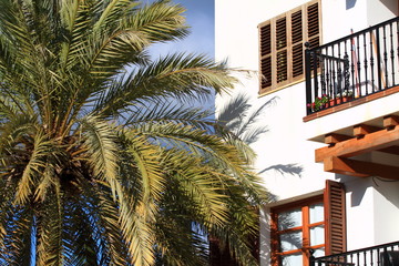 Fototapeta na wymiar Balearic arquitecture in Ibiza,Balearic Island, Spain.