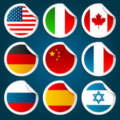 World Flag Stickers
