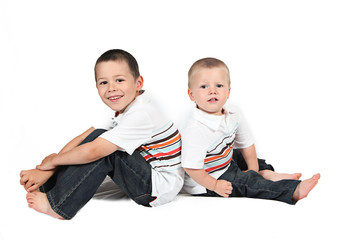 Brothers sitting together