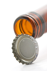 beer bottle with metal lid