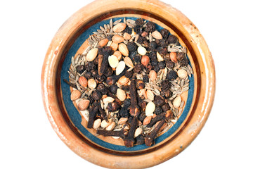 Bowl with mix of spices