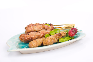 Thai style grilled pork (Moo Ping) 