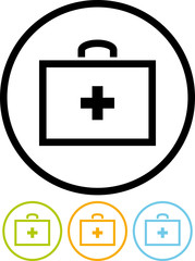 First Aid Medical Kit - Vector icon