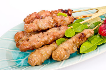 Thai style grilled pork (Moo Ping) 