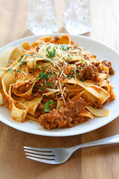 Pappardelle with Meat Sauce