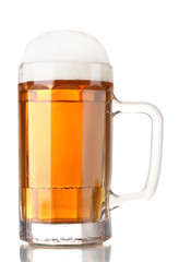 beer mug isolated on white