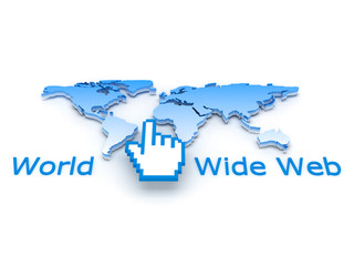 Internet symbols - concept illustration