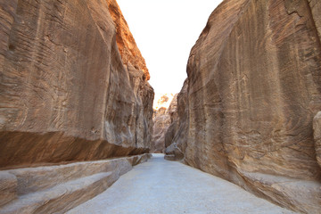 As-Siq Petra, Lost rock city of Jordan.  UNESCO world heritage s