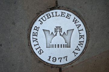 Silver Jubilee Walkway sign