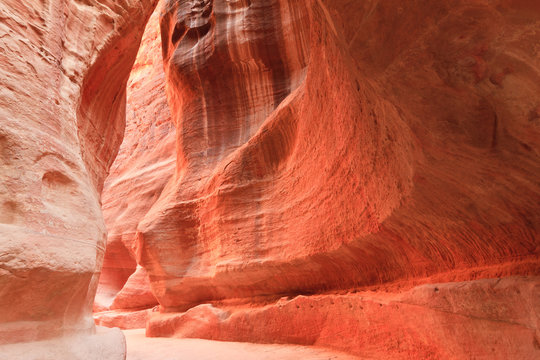 As-Siq Petra, Lost rock city of Jordan.  UNESCO world heritage s