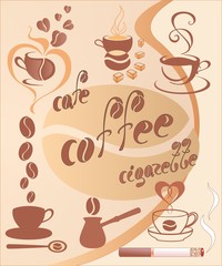 vector set: coffee design elements