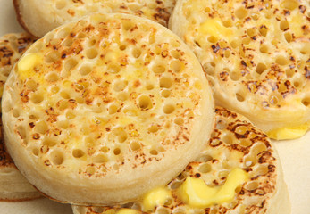 Hot Buttered Crumpets