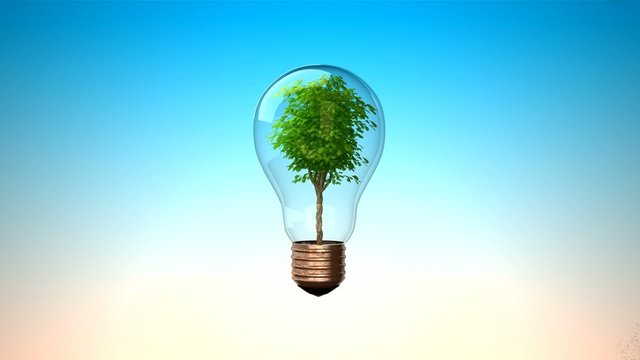 green energy energia verde sostenibile rinnovabile lampadina