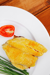 savory: fish fillet served