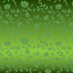 floral green texture for background - vector