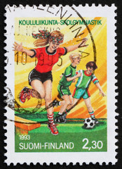 Postage stamp Finland 1993 Children playing