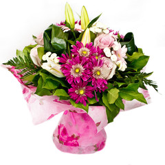 bunch of pink flowers