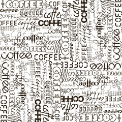 Background with coffee advertising