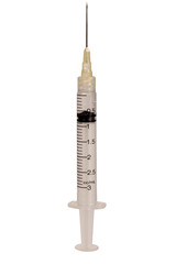 hypodermic needle (syringe) on white background