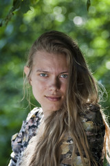 Naklejka premium young woman
