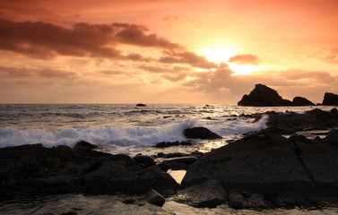 Obraz premium Sunset in Dorset