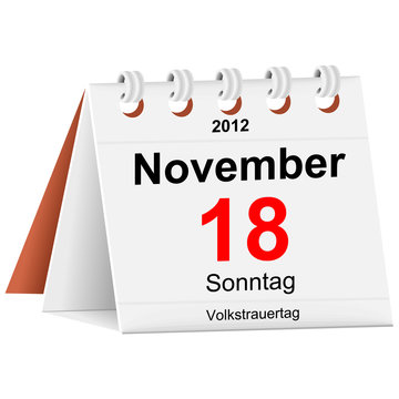 Kalender - 18.11.2012 - Volkstrauertag