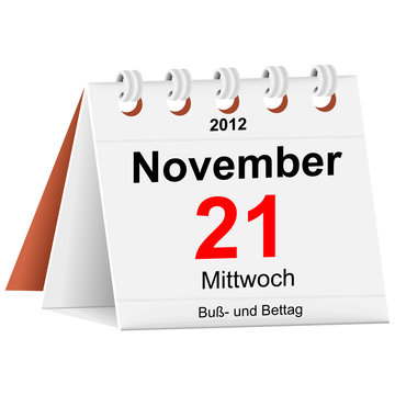Kalender - 21.11.2012 - Buß- und Bettag