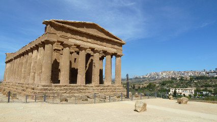 Obraz premium Temple, Agrigente, Sicile