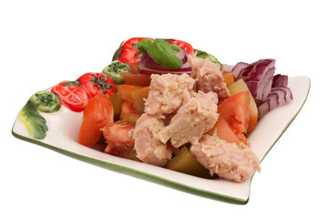 Insalatona: tonno, pomodori e cipolla di Tropea