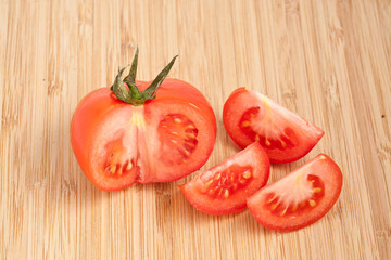 red ripe tomato