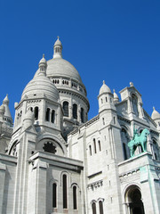 Fototapeta na wymiar Szczegóły Sacre Ceure katedry w Paryżu, Francja