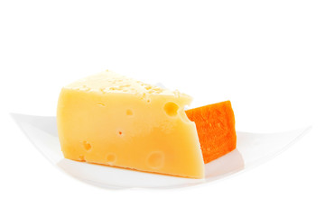 fresh dairy product : gourmet cheese triangles